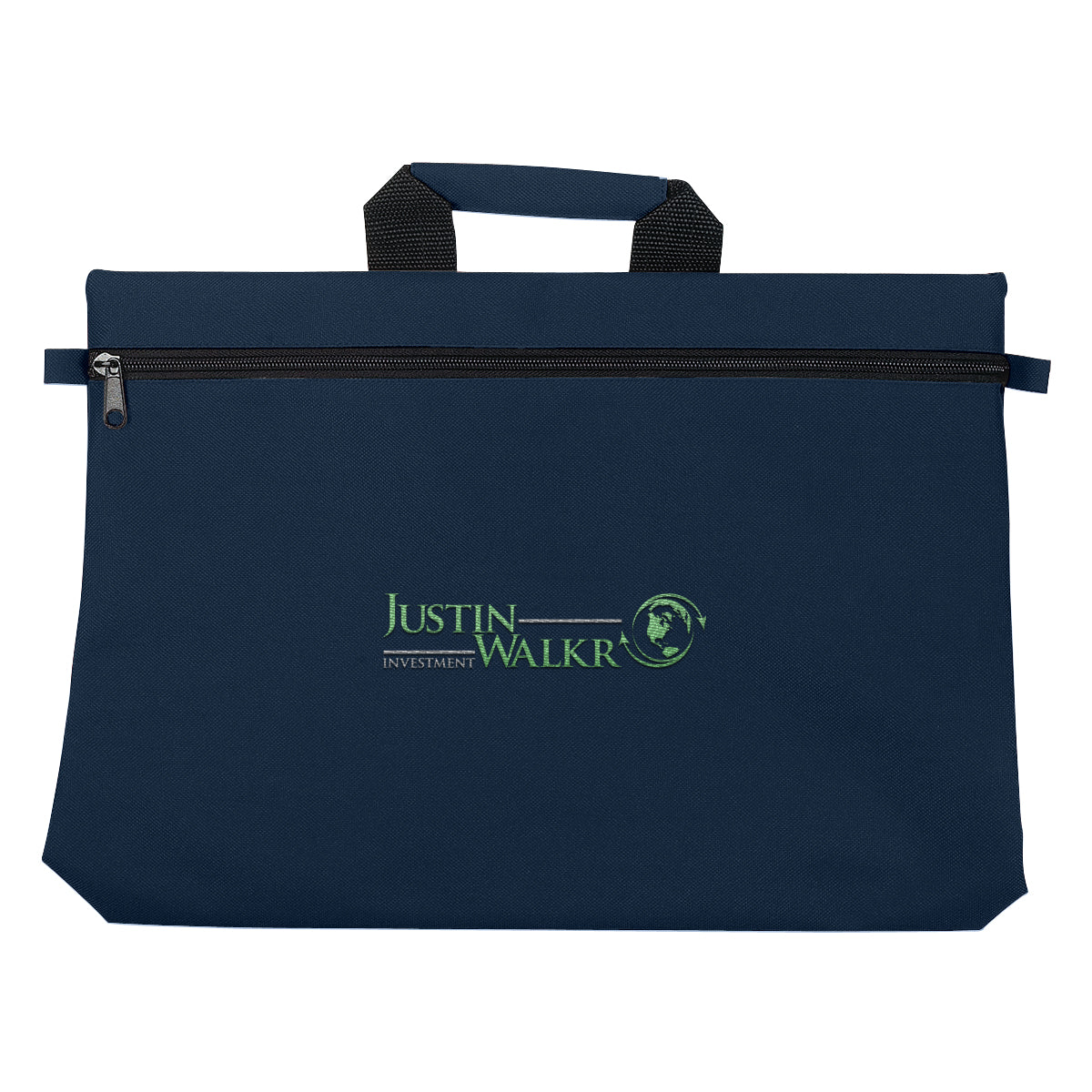 Bag for Documents - Navy - Embroidery