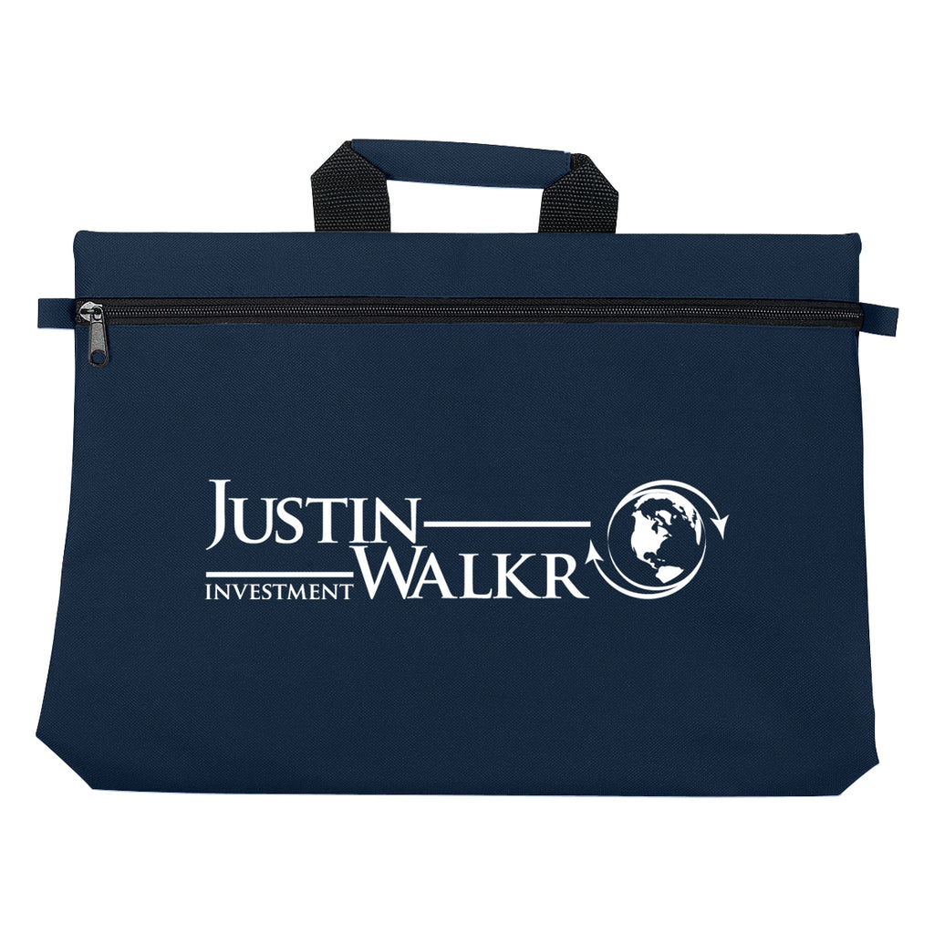 Bag for Documents - Navy - Silk Screen