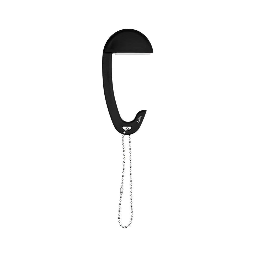 Bag Hanger for Tabletops - Black - Back