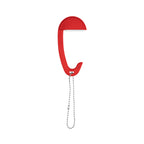 Bag Hanger for Tabletops - Red - Back