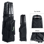 BagBoy T-10 Golf Bag Travel Cover - Black with Gray - Embroidery