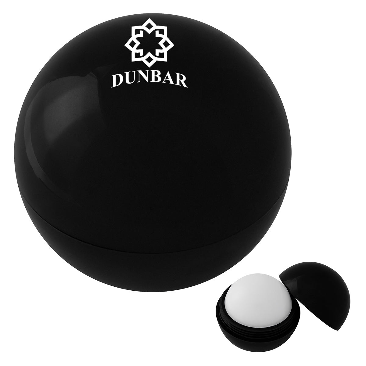 Ball of Lip Moisturizer - Black - Pad Print