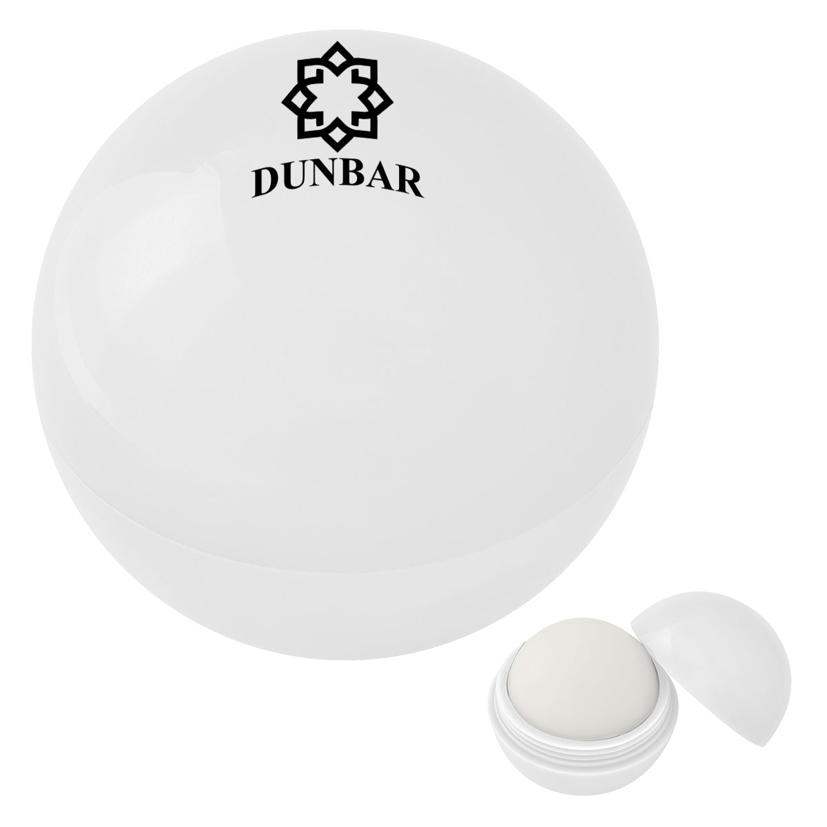 Ball of Lip Moisturizer - White - Pad Print
