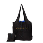 Balos Tote Bag by BYBBA - Black with Cobalt - Silk Screen