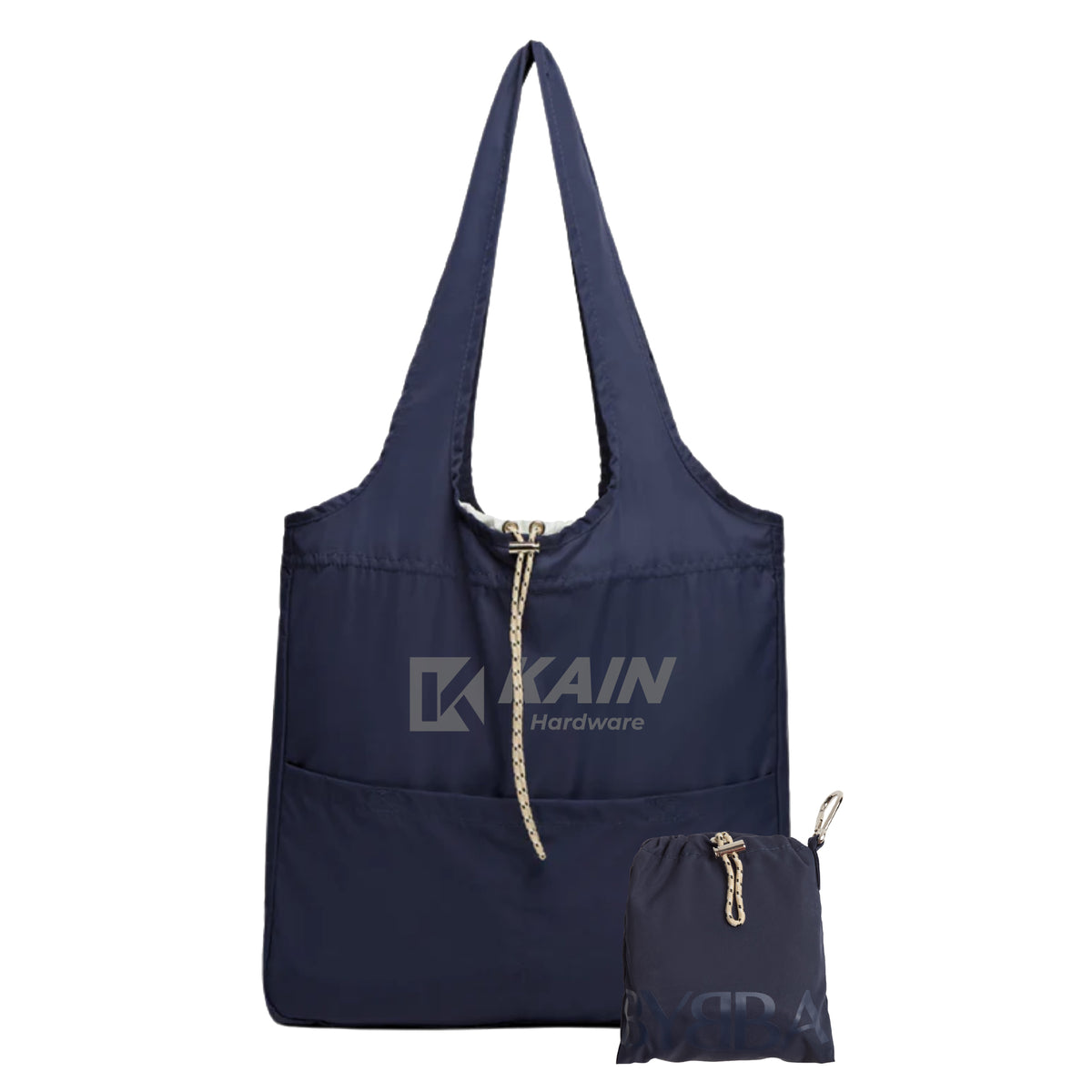 Balos Tote Bag by BYBBA - Navy with Cream - Silk Screen