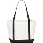 Baltic Heavyweight Canvas Tote, 18 oz Embroidery - Black - Back