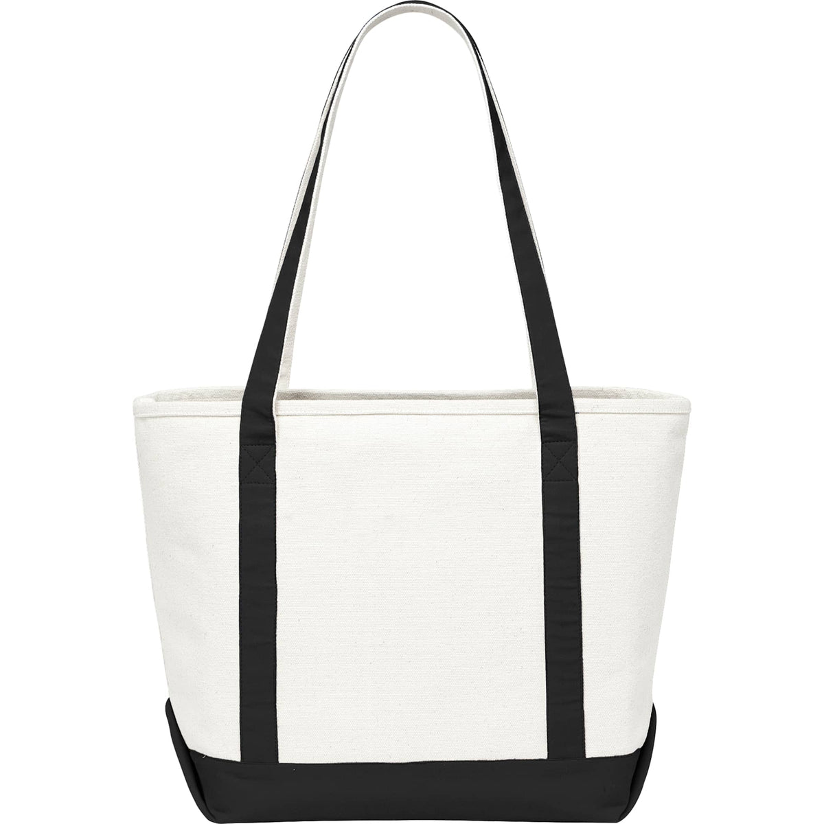 Baltic Heavyweight Canvas Tote, 18 oz Embroidery - Black - Back