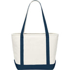 Baltic Heavyweight Canvas Tote, 18 oz Embroidery - Blue - Back
