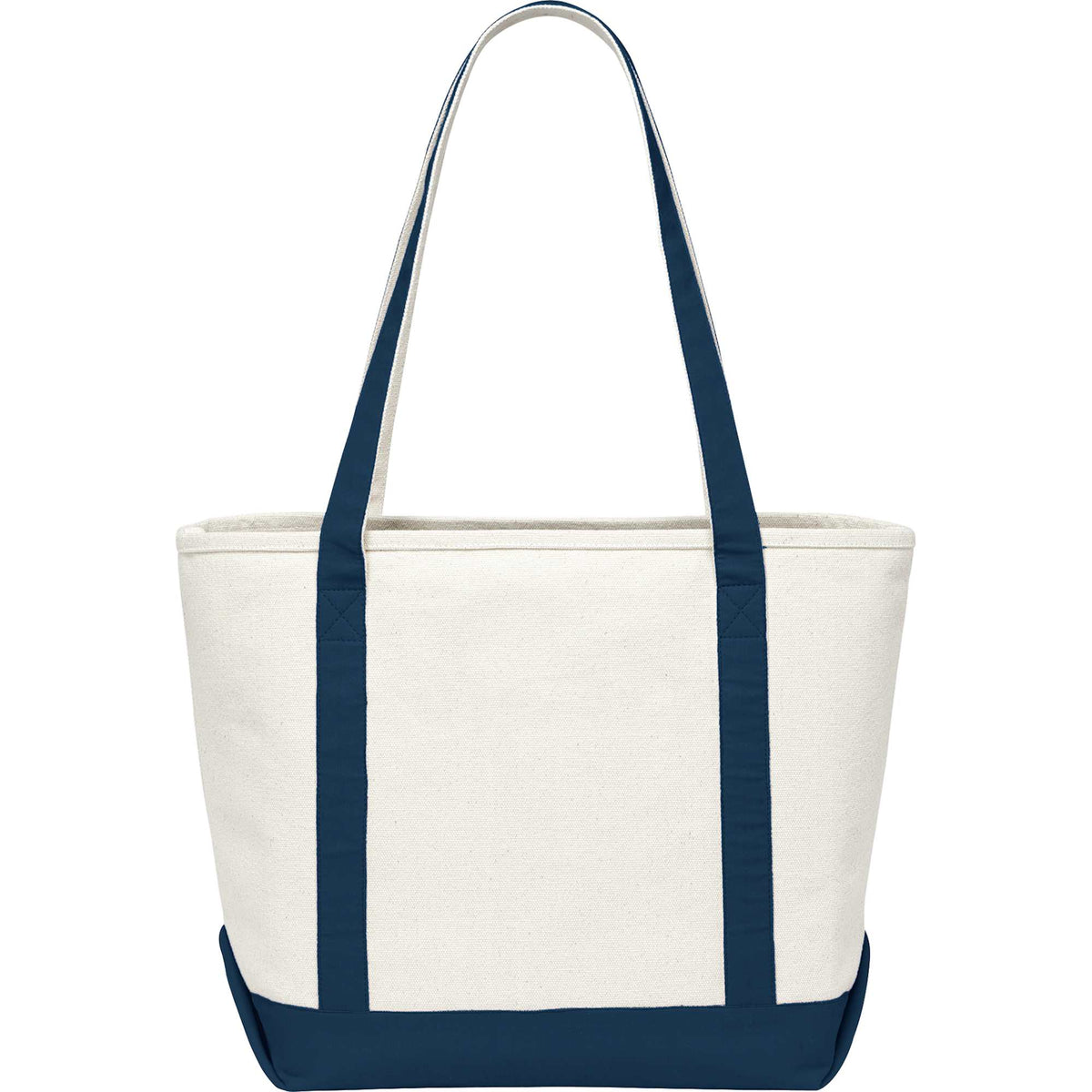 Baltic Heavyweight Canvas Tote, 18 oz Embroidery - Blue - Back