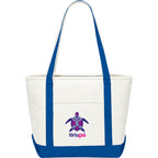 Baltic Heavyweight Canvas Tote, 18 oz Embroidery - Royal - Front
