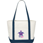 Baltic Heavyweight Canvas Tote, 18 oz Transfer - Blue - Front