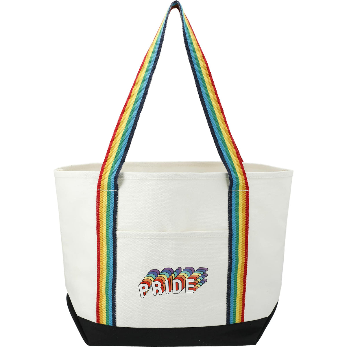 Baltic Heavyweight Canvas Tote, 18 oz Transfer - Rainbow - Front