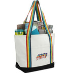 Baltic Heavyweight Canvas Tote, 18 oz Transfer - Rainbow - Right Angle