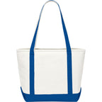 Baltic Heavyweight Canvas Tote, 18 oz Transfer - Royal - Back