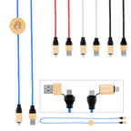 Bamboo and Recycled PET Fast Charging Cable, 60W