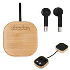 Bamboo Charger for Wireless Earbuds and Watches - Laser Engraving
