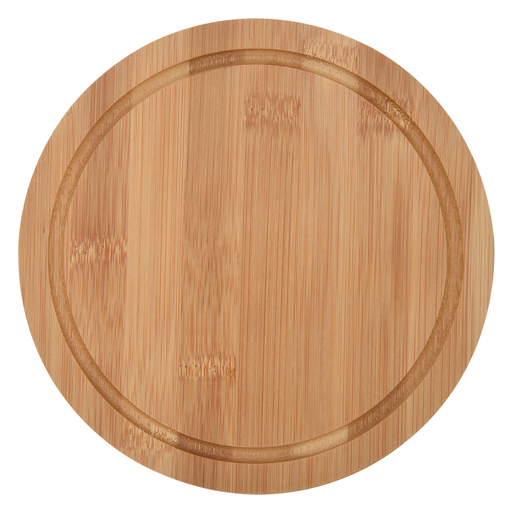 Bamboo Cheese Server Kit, Three Piece - Woodtone - Top