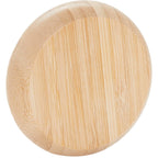 Bamboo Compact Mirror with Pop-Out Hairbrush Full Color - Natural - Right Side 3