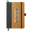 Bamboo Cover Journal with Recycled Leather Accent, 5.5 x 8.5 Inches - Natural - Front