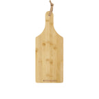 Bamboo Cutting Board with Handle, 14.5 x 5.7 Inches Laser Engraving - Natural - Front 2