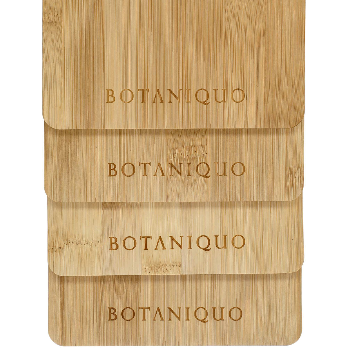 Bamboo Cutting Board with Handle, 14.5 x 5.7 Inches Laser Engraving - Natural - Front