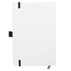 Bamboo Fiber Fabric Notebook, 5.5 x 8.5 Inches Full Color - Black - Back