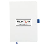 Bamboo Fiber Fabric Notebook, 5.5 x 8.5 Inches Full Color - Blue - Front