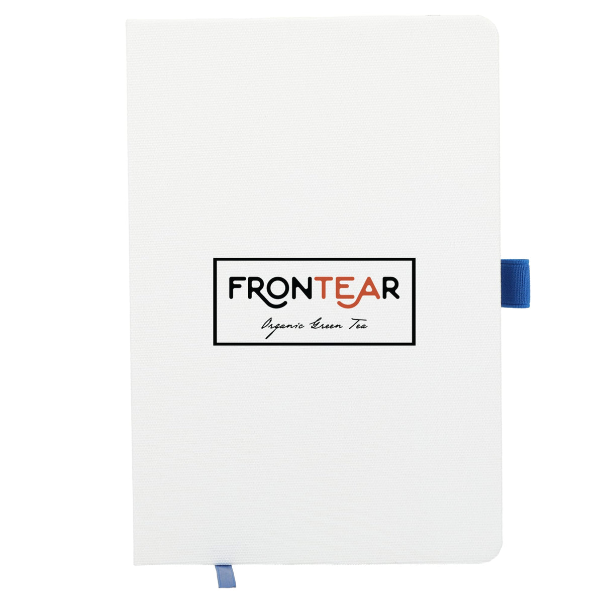 Bamboo Fiber Fabric Notebook, 5.5 x 8.5 Inches Full Color - Blue - Front