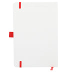 Bamboo Fiber Fabric Notebook, 5.5 x 8.5 Inches Full Color - Red - Back