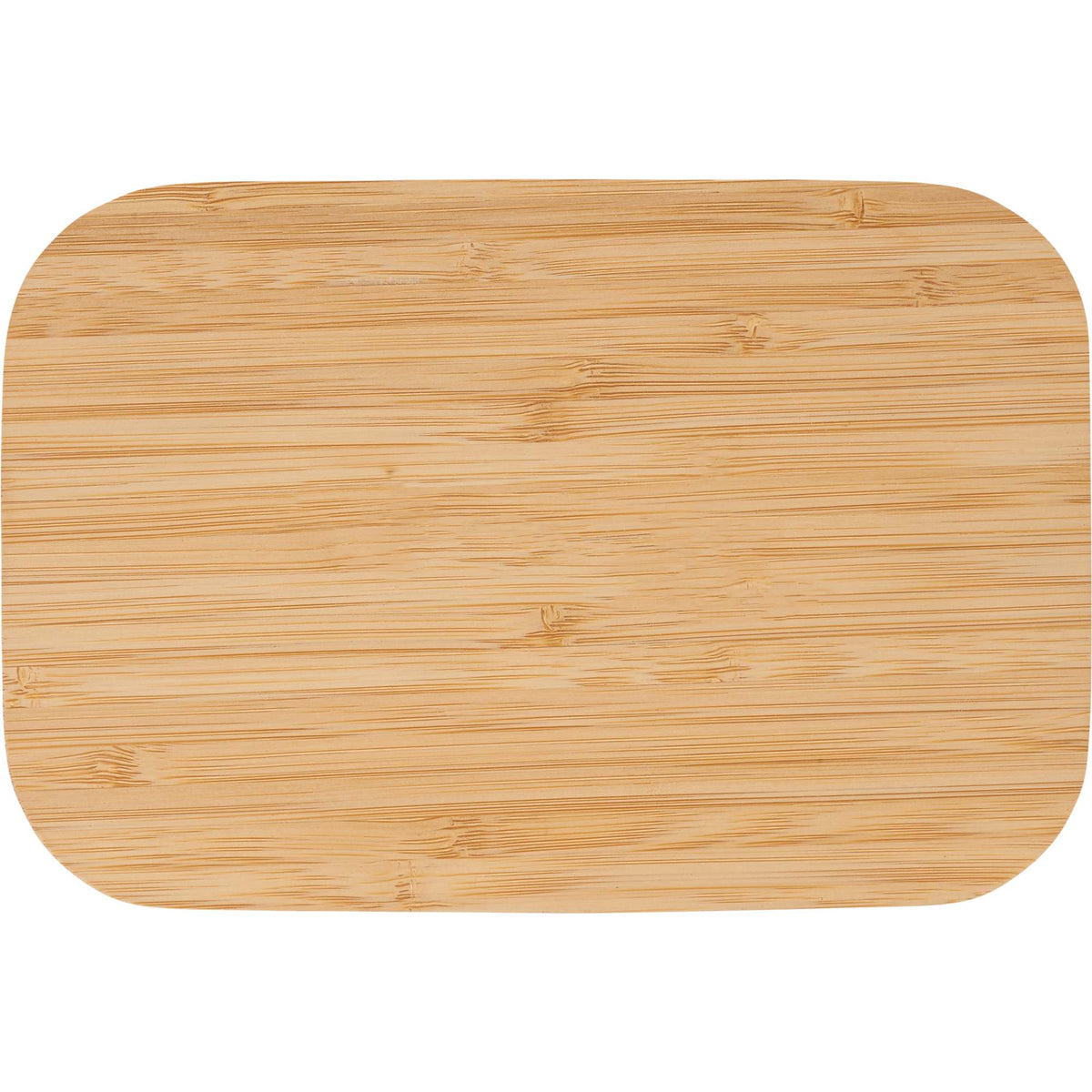 Bamboo Fiber Lunch Box with Built-In Cutting Board Laser Engraving - Beige - Lunchbox Front Lid