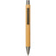 Bamboo Gel Ballpoint Pen with Quick-Dry Ink Laser Engraving - Natural - Front