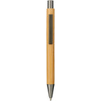 Bamboo Gel Ballpoint Pen with Quick-Dry Ink - Natural - Front