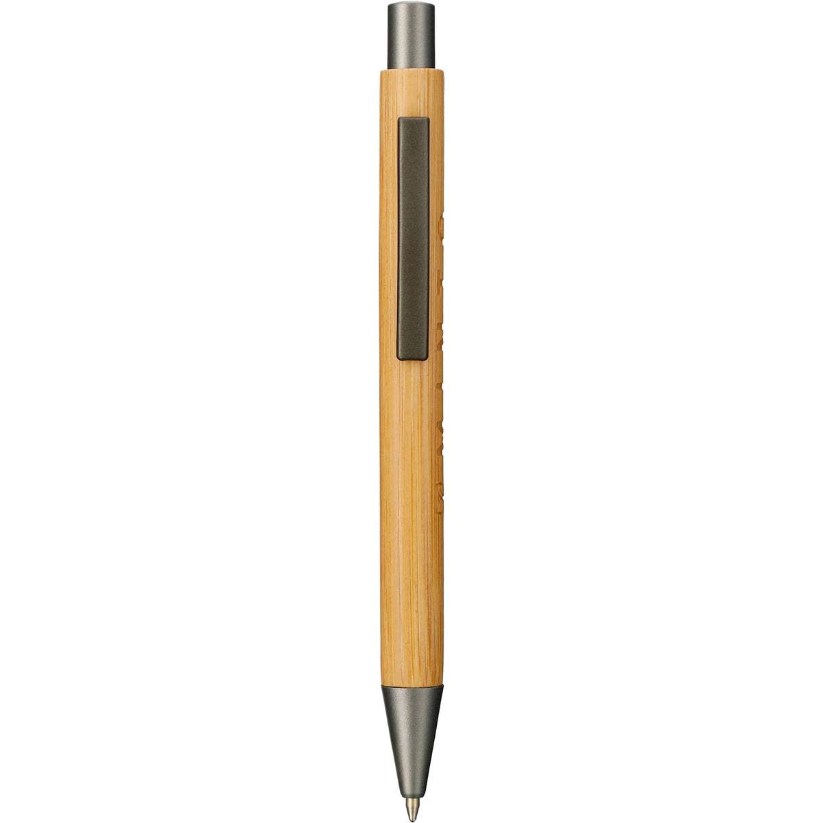 Bamboo Gel Ballpoint Pen with Quick-Dry Ink - Natural - Front