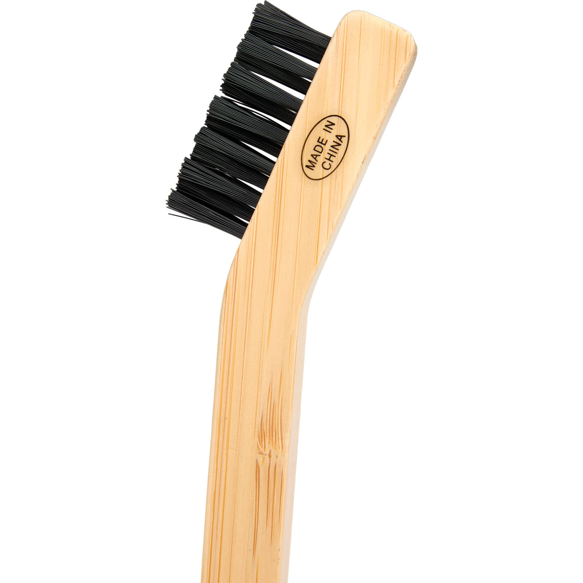 Bamboo Golf Club Brush with Clip Full Color - Natural - Front Detail 4