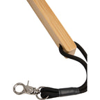 Bamboo Golf Club Brush with Clip Laser Engraving - Natural - Front Detail 2