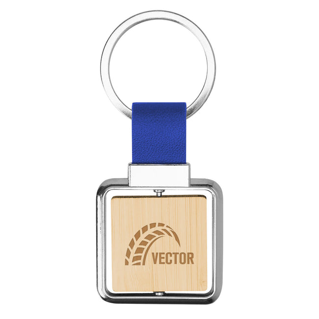Bamboo Keyring That Spins