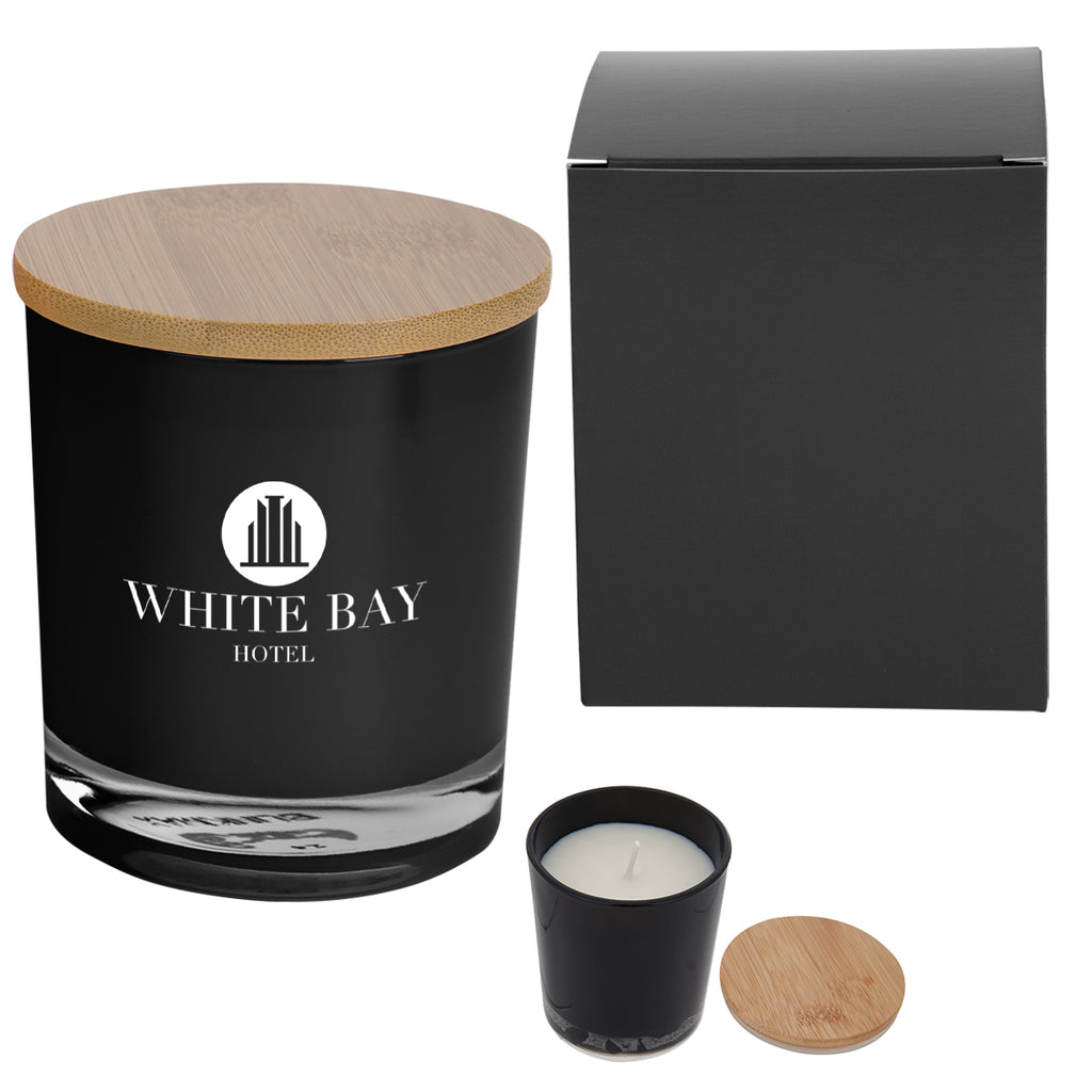 Bamboo Soy Candle with Matching Box - Ceramic