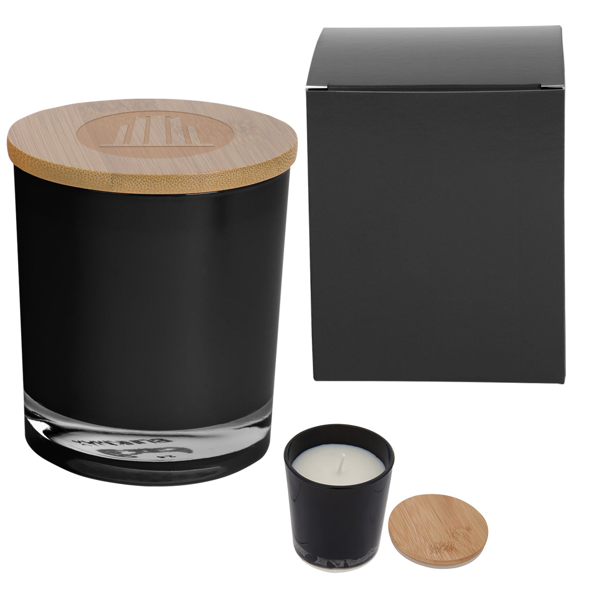 Bamboo Soy Candle with Matching Box - Laser