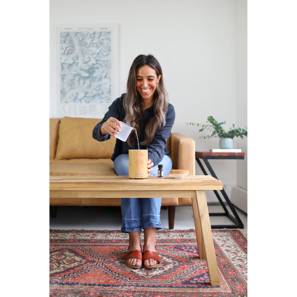 Bamboo Ultrasonic Oil Diffuser with Timer - Bamboo - View 10