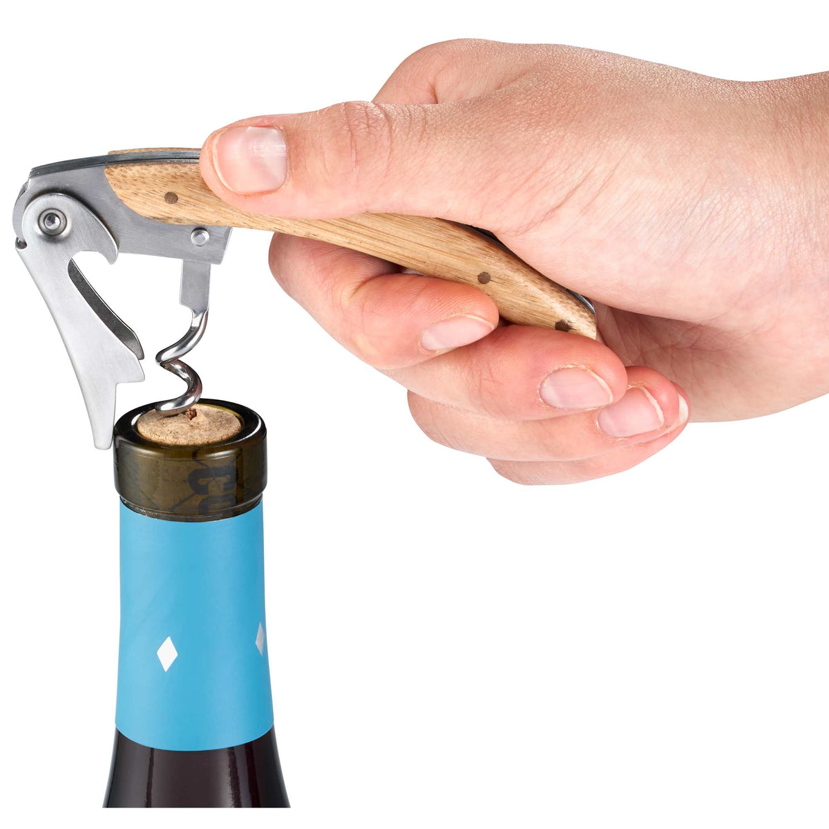 Bamboo Wine Accessory Gift Set, 4 Pieces Laser Engraving - Natural - Photo 5