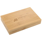 Bamboo Wine Accessory Gift Set, 4 Pieces Laser Engraving - Natural - Photo