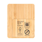 Bamboo Wireless Charger, Phone Stand and Fidget - Back