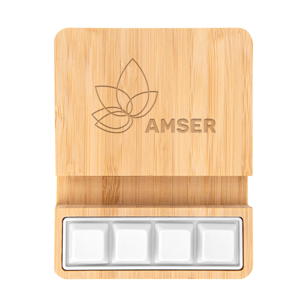 Bamboo Wireless Charger, Phone Stand and Fidget - Laser Engraving