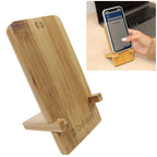 Bamboo Wireless Charging Phone Stand - Bamboo - Laser Engraving