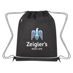 Bandura Drawstring Bag, Non-Woven and Recycled - Black with Black - Colorbrite