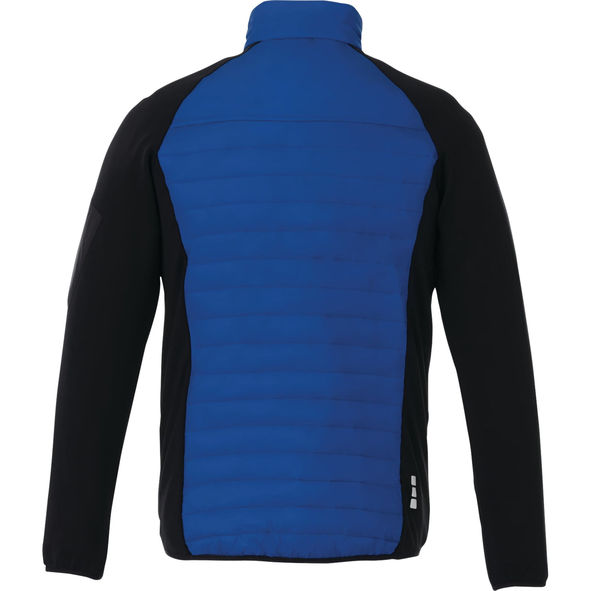 Banff Hybrid Quilted Puffer Jacket for Men Debossing - New Royal/Black - Flat