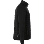 Banff Hybrid Quilted Puffer Jacket for Men Laser Engraving - Black/Black - Right Side