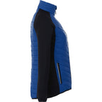 Banff Hybrid Quilted Puffer Jacket for Women Debossing - New Royal/Black - Right Side