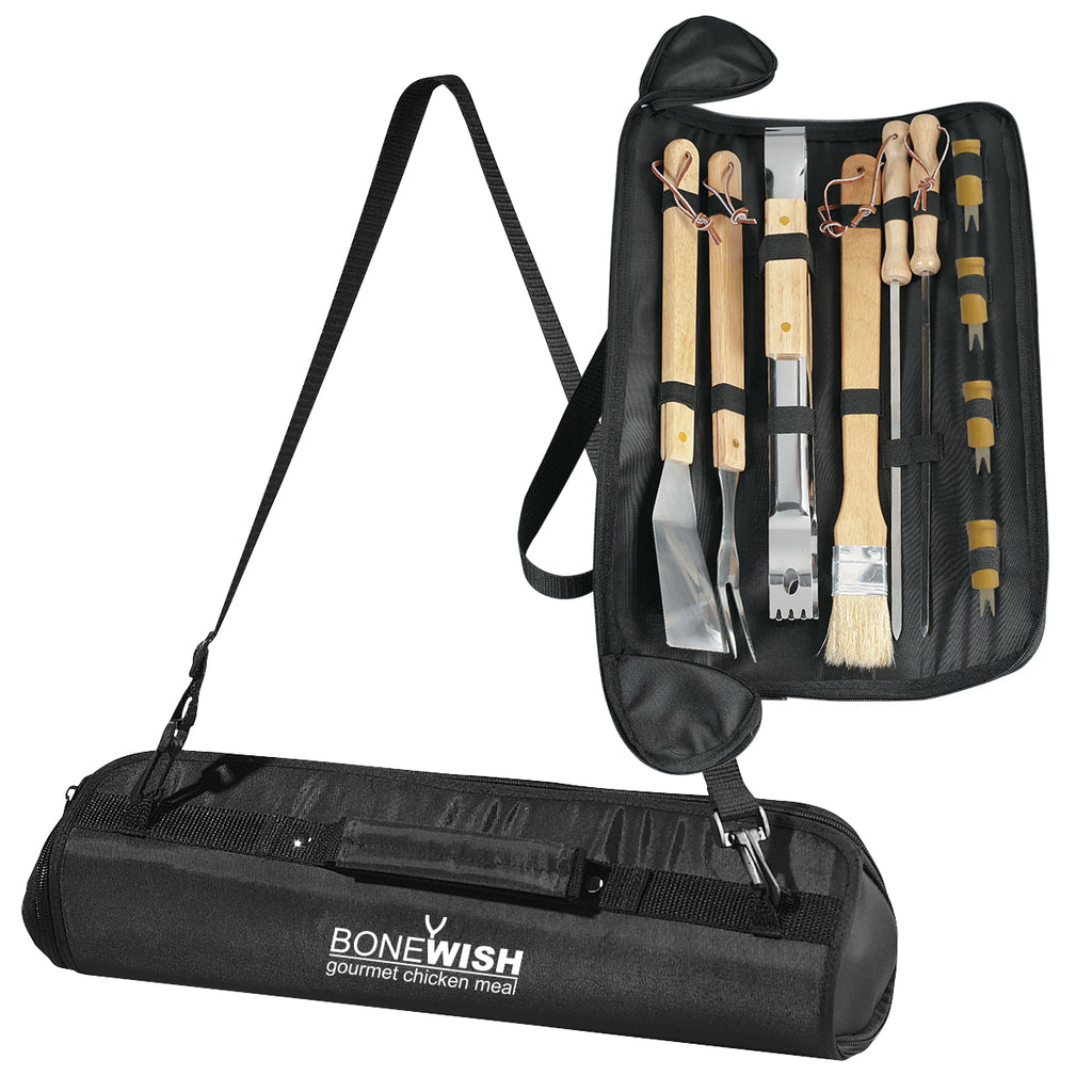 Barbecue Set - Black - Silk Screen
