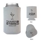 Bargain Jr Kan-Tastic Can Cooler, 12 oz - Gray - Silk Screen